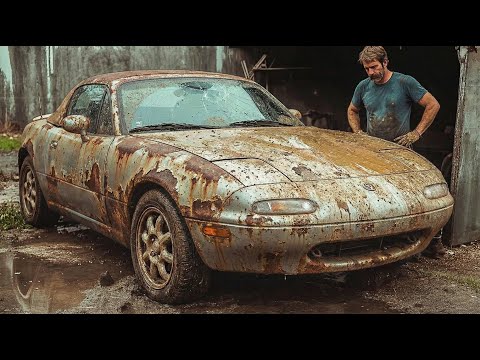 ASMR Car Restoration! Extreme Abandoned Mazda MX-5 Miata Restoration | Total Transformation