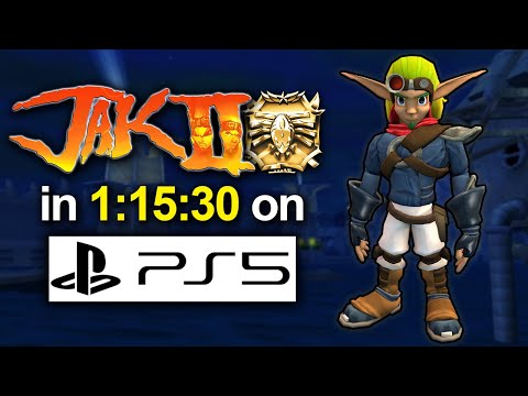 Jak 2 beaten on PS5 in 1:15:30 (Any% Speedrun)