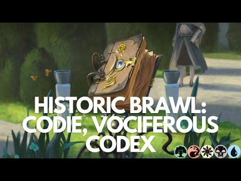 It's Showtime: Codie, Vociferous Codex 🌲🔥☀️💀💧 #01 - MTG Arena - Historic Brawl