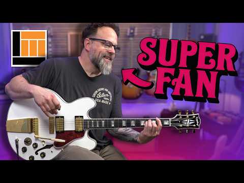 Rush SUPERFAN Plays the Epiphone Alex Lifeson Signature 1976 ES-355 🤩
