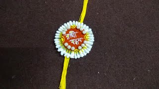 #Handmade easy rakhi making# shorts#