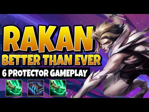 UNLIMITED SHIELDS w/ 6 PROTECTOR | ⭐⭐⭐ 3 STAR RAKAN WON'T STOP ULTING | TFT Set 3 Galaxies | 10.8