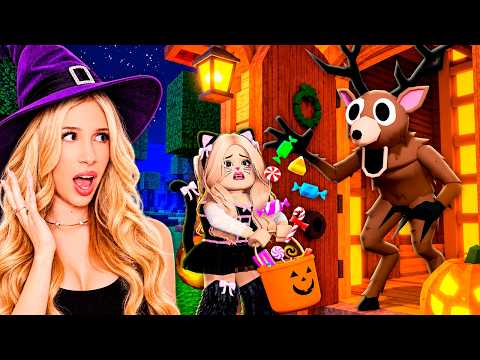 I Went TRICK-OR-TREATING in 99 Nights in the Forest!
