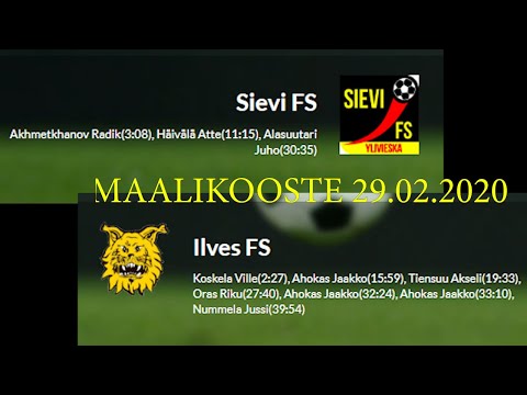 maalikooste Sievi FS - Ilves FS 29.2.2020 (3-7)
