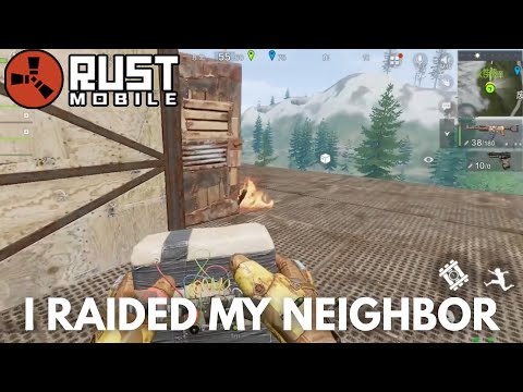 I Raided My Neighbor in Rust Mobile. But Enemies Came to CT