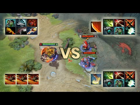 DOTA2 1v2 | Axe VS Juggernaut and Slark | Who will win? (Thanks for subscribing!)