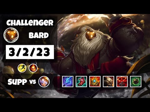 Bard vs Blitzcrank BR Challenger SUPPORT (3/2/23) - v11.8