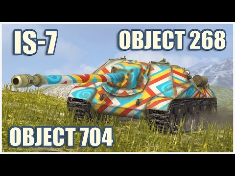 Object 704, Object 268 & IS-7 • WoT Blitz Gameplay
