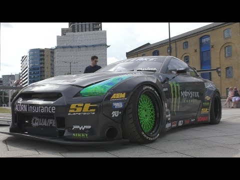 1200HP Liberty Walk R35 GT-R V8 LSX- LOUD Revs!