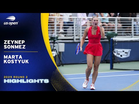 Zeynep Sonmez vs. Marta Kostyuk Highlights | 2025 US Open Round 2
