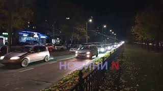 Из-за сломавшегося автомобиля «СМАРТ» на главной магистрали Николаева возник большой затор (видео)