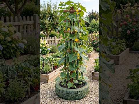 Grow 10x More Cucumbers in a Small Space! Brilliant Garden Idea