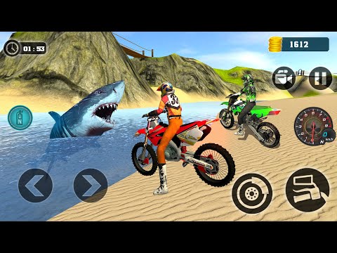 Extreme Motocross beach Bike Stunt Driving #12 - Motorbike Racing Best Bike game Android Gameplay