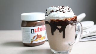 누텔라 쉐이크 만들기 Nutella Milkshake