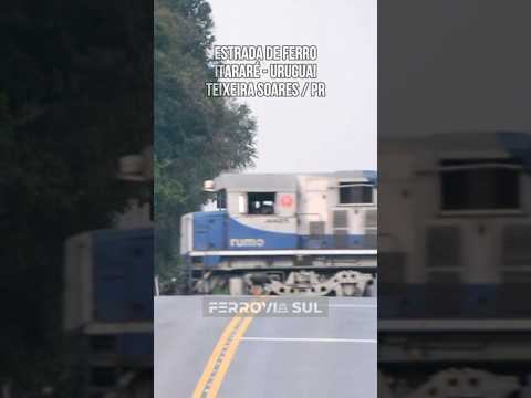 Cruzamento perigoso na PR-438! Trem da Rumo com 4 G22U em Teixeira Soares 🚂⚠️
