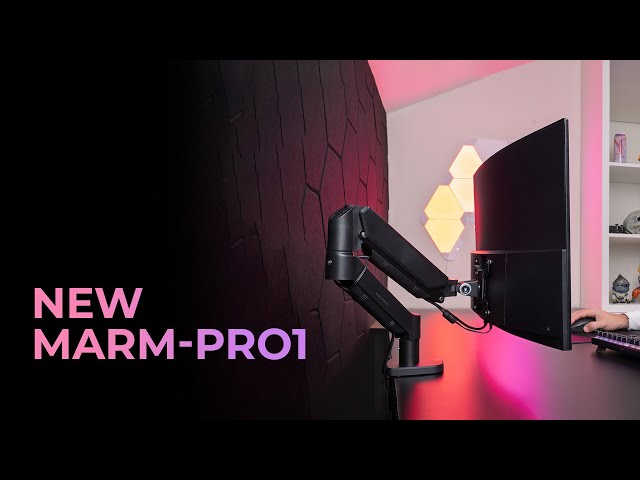 Mars Gaming MARM-PRO1 Suporte de Braço para Monitor 13"-32” VESA Máx.10kg Preto video