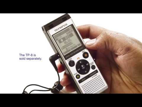 How do I record on the Olympus digital voice recorder?