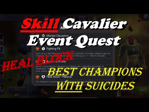 Suicide Friendly Counters for Heal Block in Skill Cavalier Quest | Marvel Contest of Champions