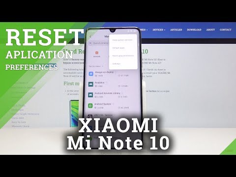 How to Reset App Preferences in XIAOMI Mi Note 10 – Restore Default App Settings