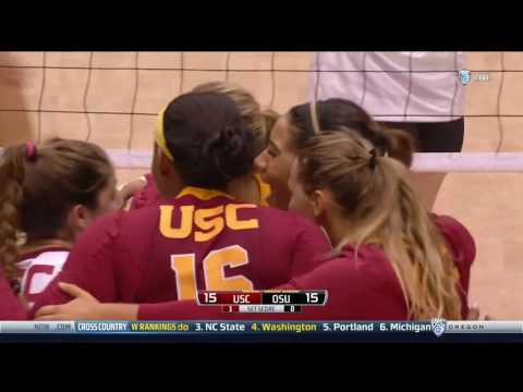 Women's Volleyball: USC 3, Oregon State 0 - Highlights 10/16/16