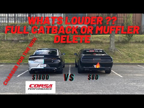 CHEAP muffler delete or EXPENSIVE full catback exhaust on dodge scatpacks.