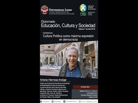 Cátedra Gerardo Molina 2018: “Educación, Cultura y Sociedad” - Sesión 4
