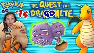 POKEMON GO Quest 4 Dragonite! 10k Eggs & NEW POKEDEX ADDITIONS (Part 14 Gameplay w/ FGTEEV Kids)