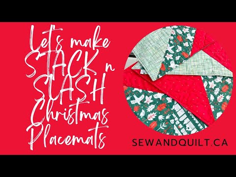 Christmas Stack N Slash Placemats