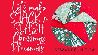 Christmas Stack n' Slash Placemats