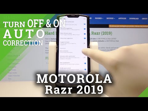 How to Enter Auto Correction in MOTOROLA Razr 2019 – Find Correction Settings