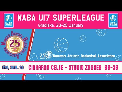 2025-26 WABA U17 Superleague: Cinkarna Celje-Studio Zagreb 69-38 (23/10)
