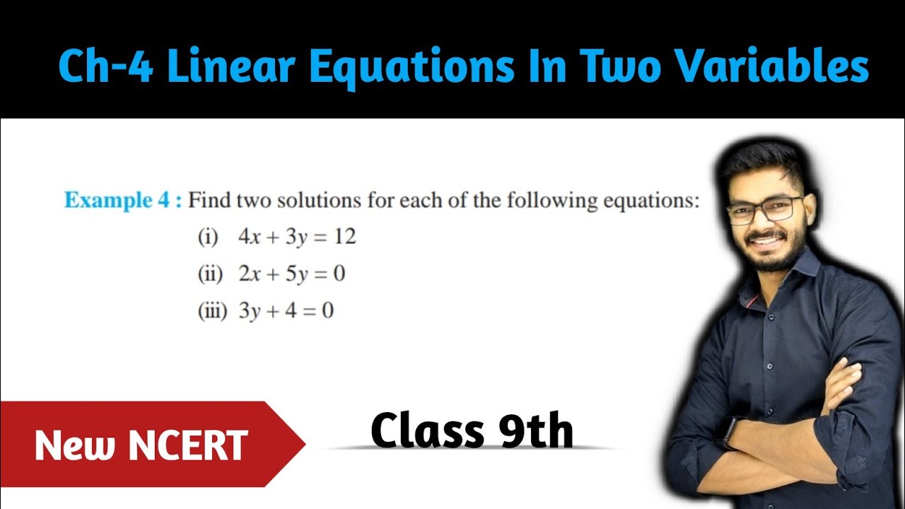 Example 4 Chapter 4 Linear Equations in Two Variables class 9, Math New NCERT