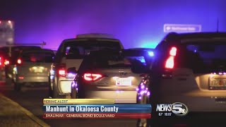 UPDATE: Manhunt Ends in Okaloosa County, Suspect in Custody