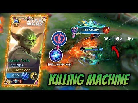 The Killing Machine | Cyclops New Build | 20 kills + Legendary Gameplay - MLBB