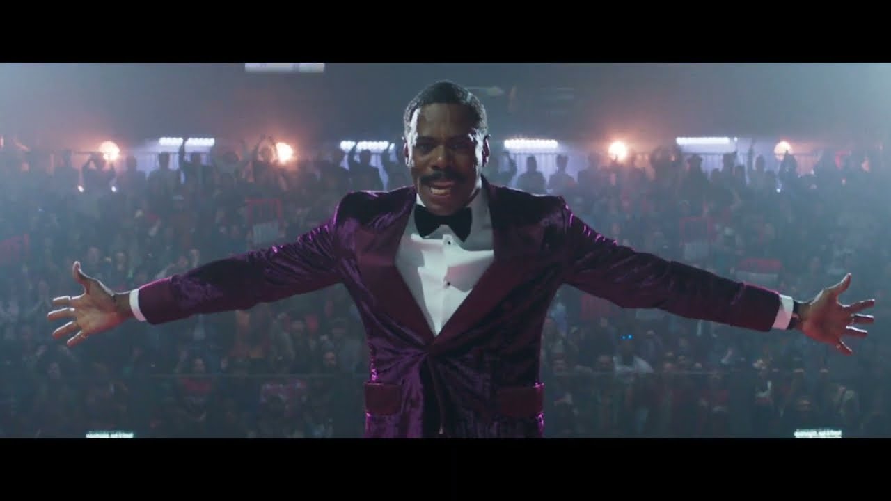 Colman's Showman Character on The Running Man