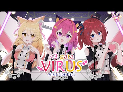 Thumbnail Heart Gata Virus (Cover by Rizuka Miku, Vhika Hikari, Mariela Riona)