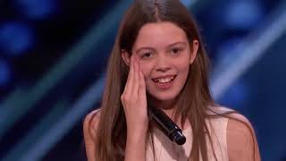 SHY Girl Turns Into A Singing Lion Gets GOLDEN BUZZER! - America&#39;s Got Talent 2018