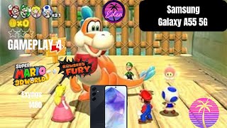 Súper Mario 3D World + Bsf Modo Mundo Gameplay 4 Del Samsung Galaxy A55 5G - Exynos 1480