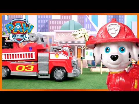 Spin Master Spin Master Paw Patrol nuotoliniu būdu valdomas gaisrinis automobilis Marshall + universalus nuotolinio valdymo pultas video