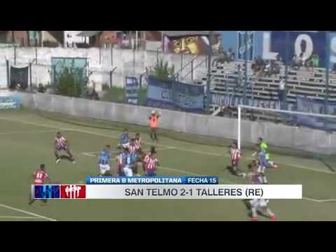 San Telmo 2 - Talleres 1 - Primera B - Fecha 15