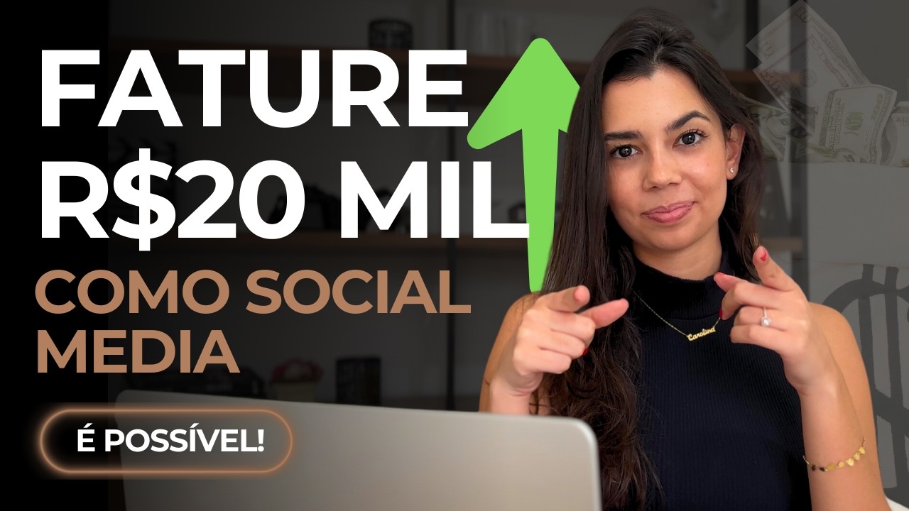 Como faturar 20 MIL REAIS com social media |  Foi assim que eu comecei a GANHAR DINHEIRO