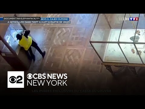 New surveillance footage shows daring Louvre jewel heist