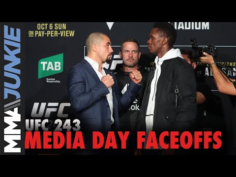 UFC 243 media day face-offs