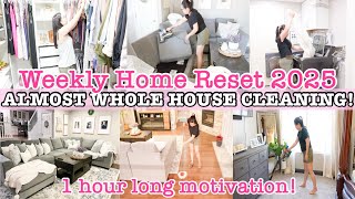 NEW ✨ WEEKLY RESET 2025! ALMOST WHOLE HOUSE CLEAN WITH ME | SELLE DESHIRO HOUSE CLEANING MOTIVATION
