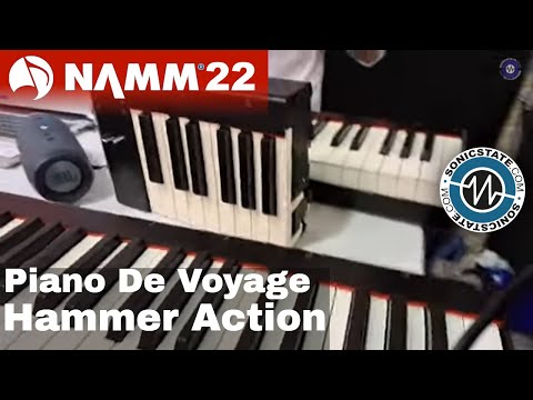 NAMM 22: Hammer Action Snap Together Travel Keyboard