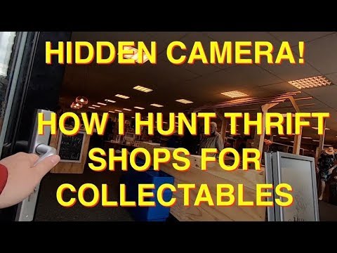 Secretly filming in thrift shops how I hunt for collectables! - Erix Collectables #42