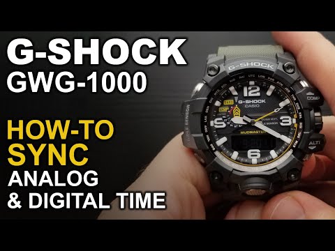 Gshock Mudmaster GWG-1000 - Adjusting watch hands - Module 5463
