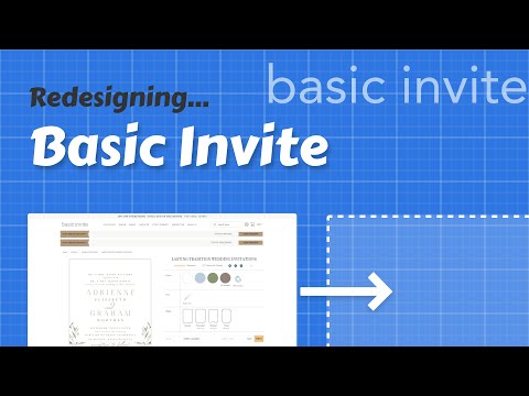 Redesigning an interface for building & sending wedding invites!