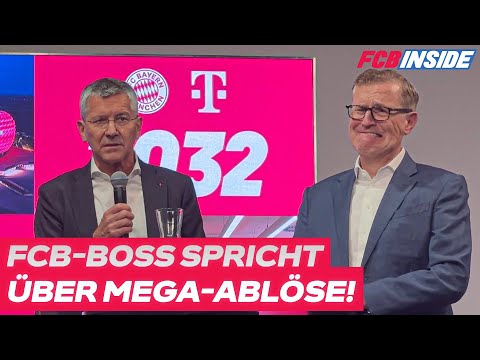 When Bayern boss Hainer talks about the Diaz transfer fee, Dreesen's facial expressions slip