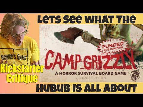 Camp Grizzly Second Edition - I've heard good things -Kickstarter Critique Review